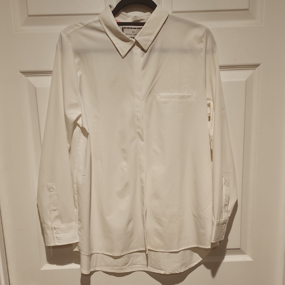 Modern Ambition Classic White Ladies Shirt